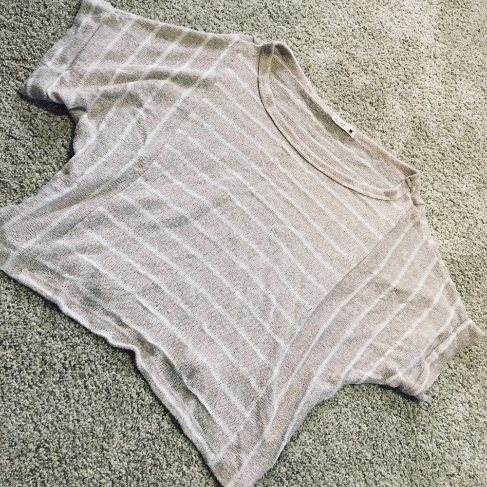 Light Pink Striped Top!! ✨ - Picture 1 of 3